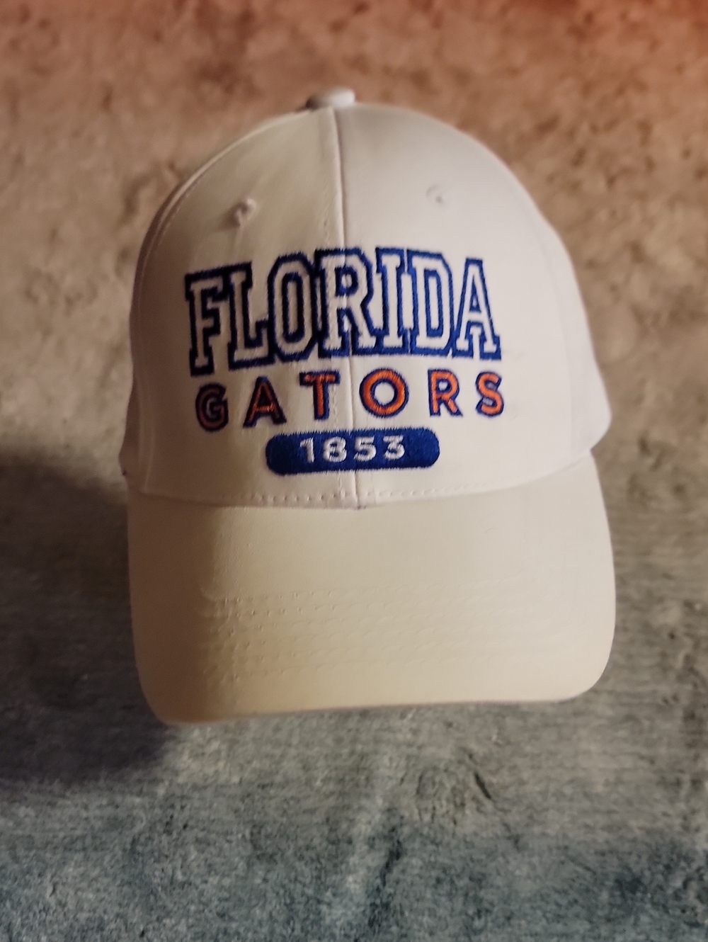 Florida Gators White Embroidered Baseball Cap